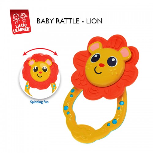 Hap-P-Kid Little Learner Baby Shake Rattle - Lion | 6 months+